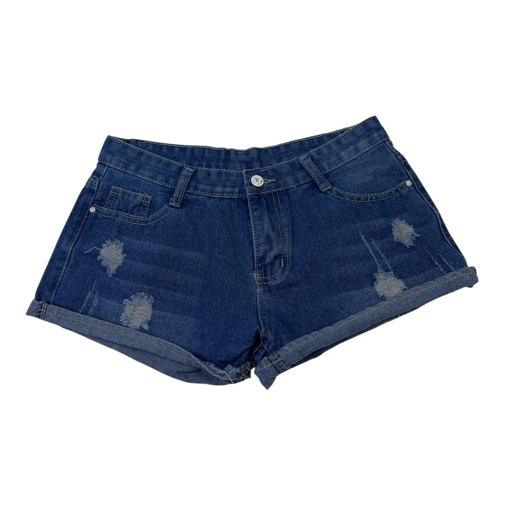 Buckle Indigo Blue Jeans with Silver Button